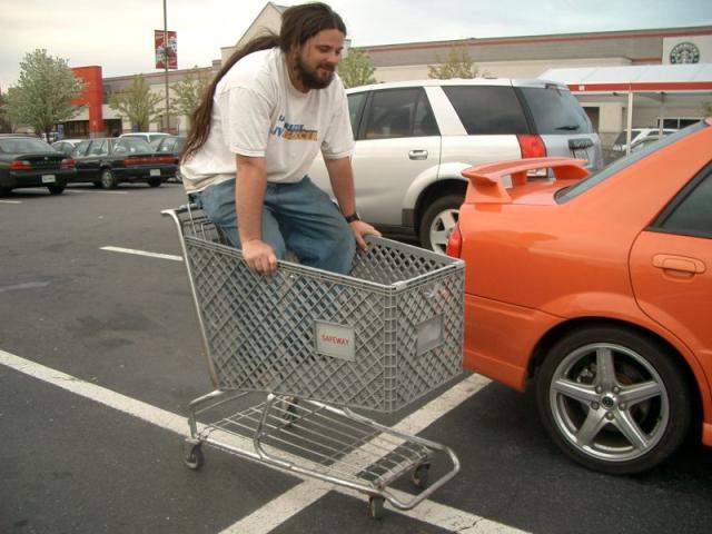 Shawn in Cart
