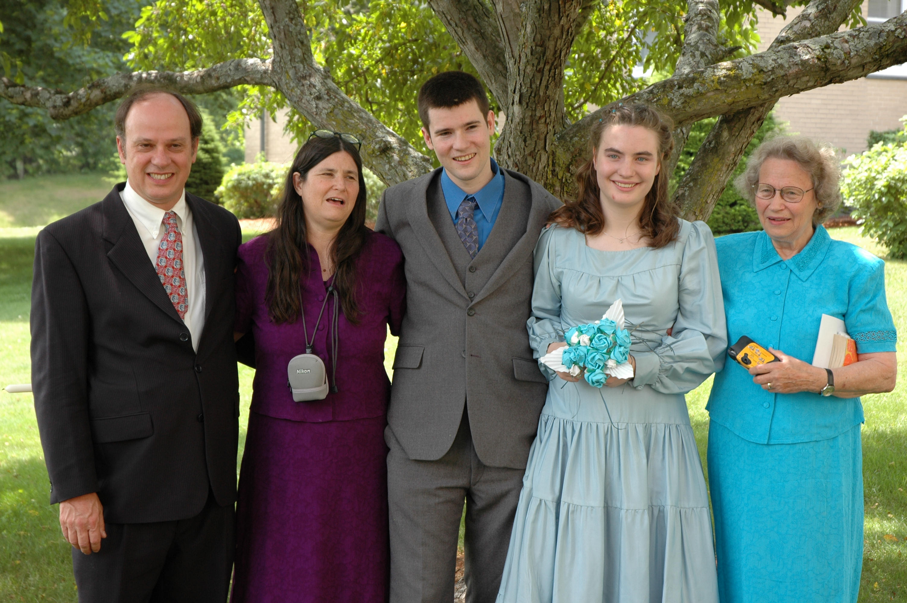 Wedding: Dad, Mom, Brian, Irma, Grandma